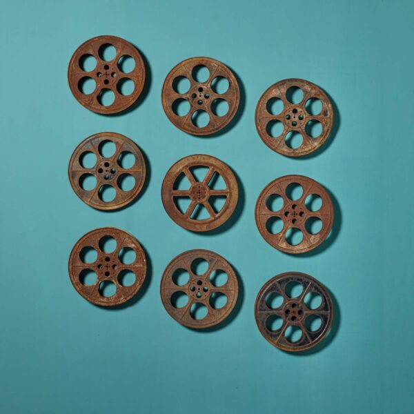 Collection of Vintage Cinema Projection Reels or Spools