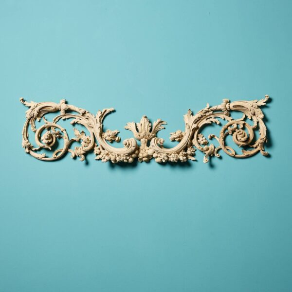 Antique Neoclassical Carved Lime Wood Frieze Panel