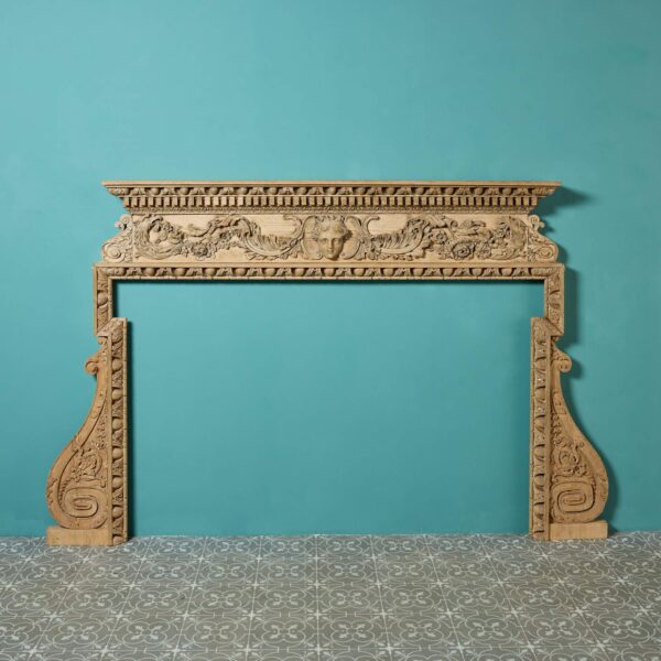 A George III Carved Pine Chimneypiece