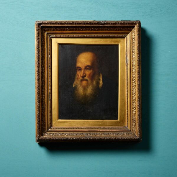 Antique Oil Painting of Galileo After Justus Sustermans