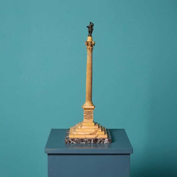 0_UKH8149 Antique Giallo Antico Marble Grand Tour Column of Phocas