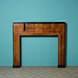 Reclaimed Art Deco Burr Walnut Fire Surround