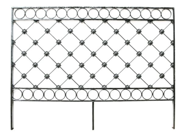 Antique Wrought Iron Railing Panel