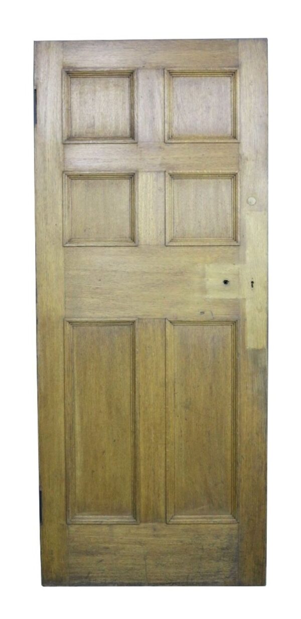 0_h946 A 19th Century Oak Six Panel Internal Door