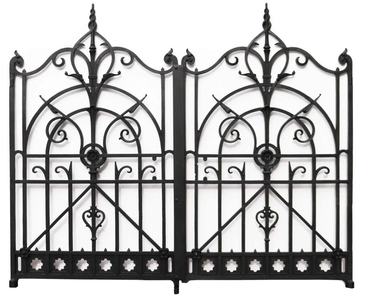 Set of Victorian Walter MacFarlane Cast Iron Gates