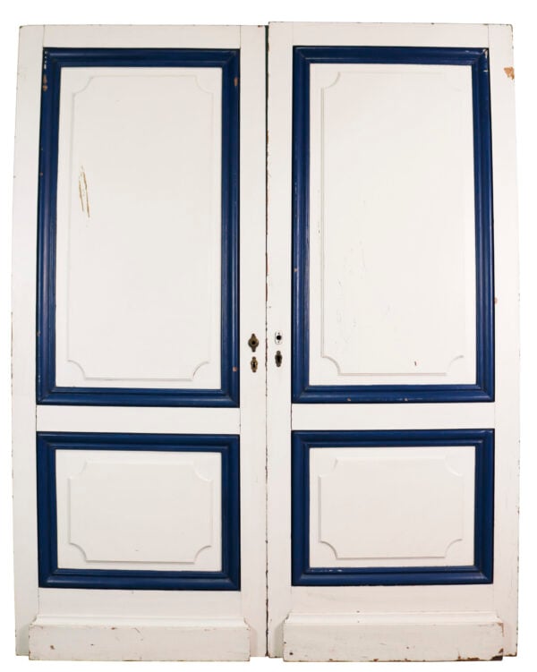 Set of Reclaimed Painted Double Doors