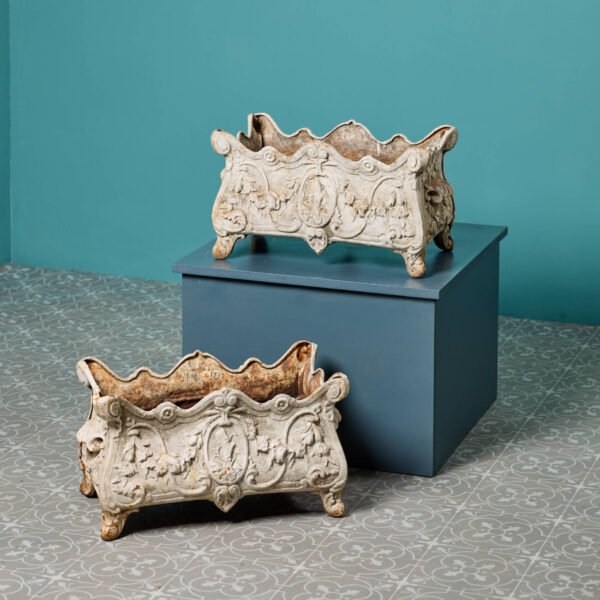 Two French Cast Iron Troughs
