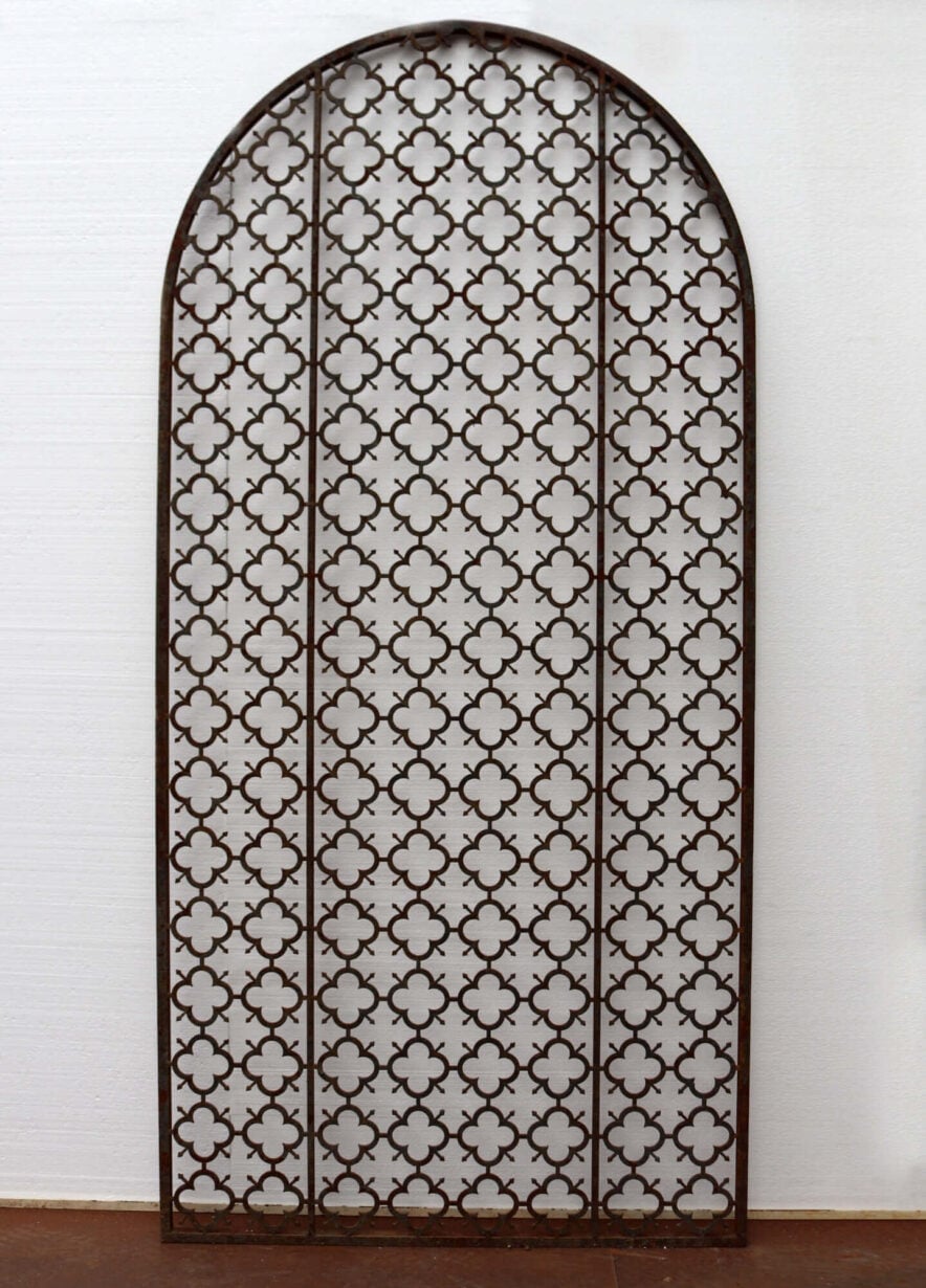 Pair of Large Arched Reclaimed Garden or Trellis Panels