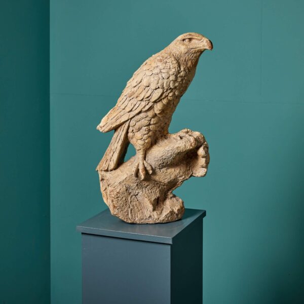 2_35307_-_2 Reclaimed Terracotta Model Sculpture of Bird of Prey