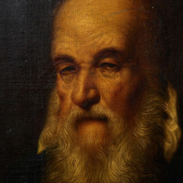 Antique Oil Painting of Galileo After Justus Sustermans