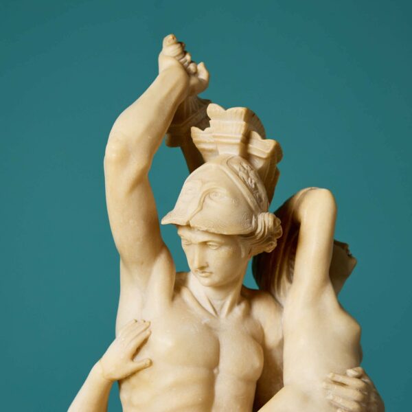 Antique Alabaster Sculpture of Mythological Scene