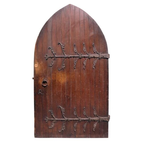 315-30 Arched Gothic Oak Cathedral Door