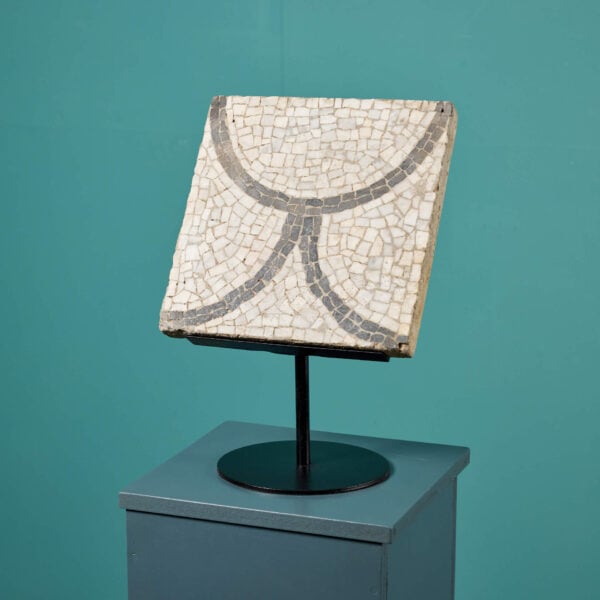 31792-1 Roman Style Mosaic Fragment on Stand