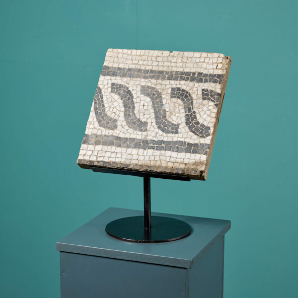 31994-1 Antique Mosaic Fragment on Stand