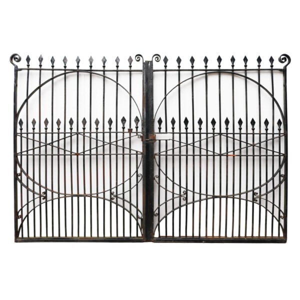 333-15 Set of Georgian Style Wrought Iron Driveway Gates 270 cm (8’8”)
