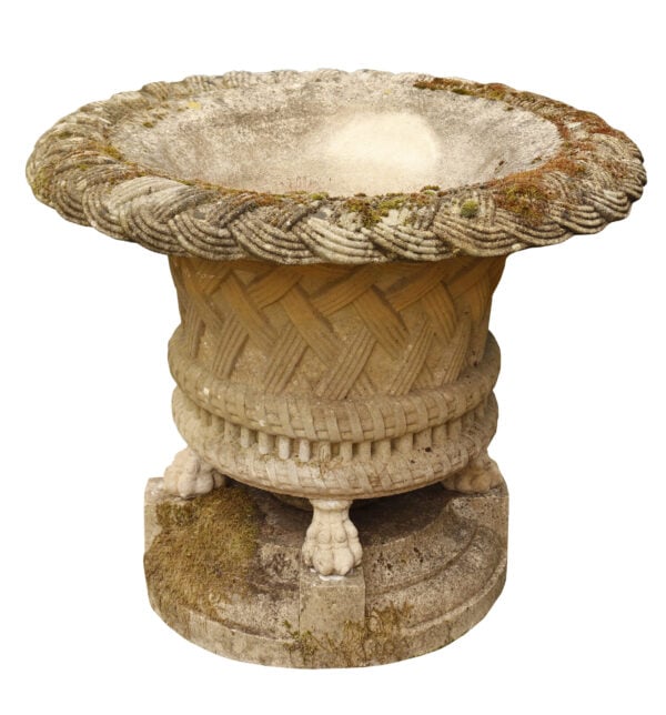 339-Antique-Stone-Planter9-scaled Reclaimed Composition Stone Planter