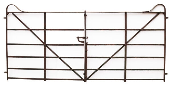 34-Antique-Gate-14-scaled A Set of Reclaimed Georgian Wrought Iron Driveway Gates 276cm (9″)