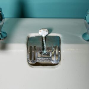 Large Reclaimed 1920s Porcher Pedestal Sink | UK Architectural
