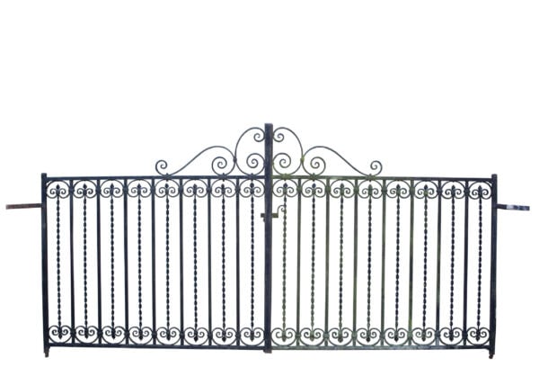 A Pair of Reclaimed Wrought Iron Drive Gates