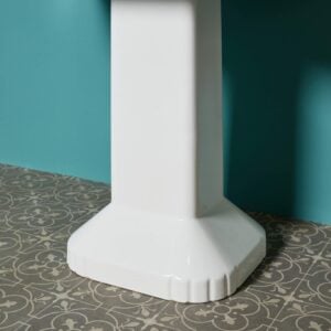 Large Reclaimed 1920s Porcher Pedestal Sink | UK Architectural