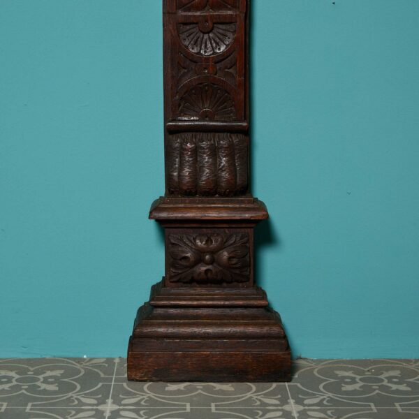 Antique Scottish Carved Oak Fireplace