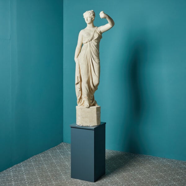 Antique Neoclassical Plaster Statue by Bruciotti