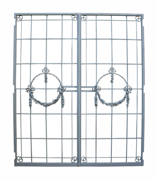 A Pair of Reclaimed Antique Wrought Iron Gates