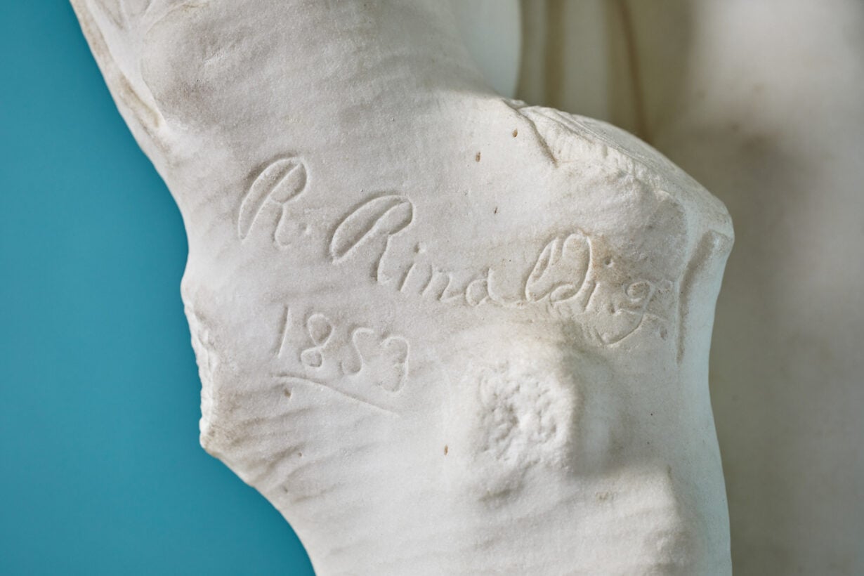 Rinaldo Rinaldi Marble Statue of a Putto | UK Architectural Heritage