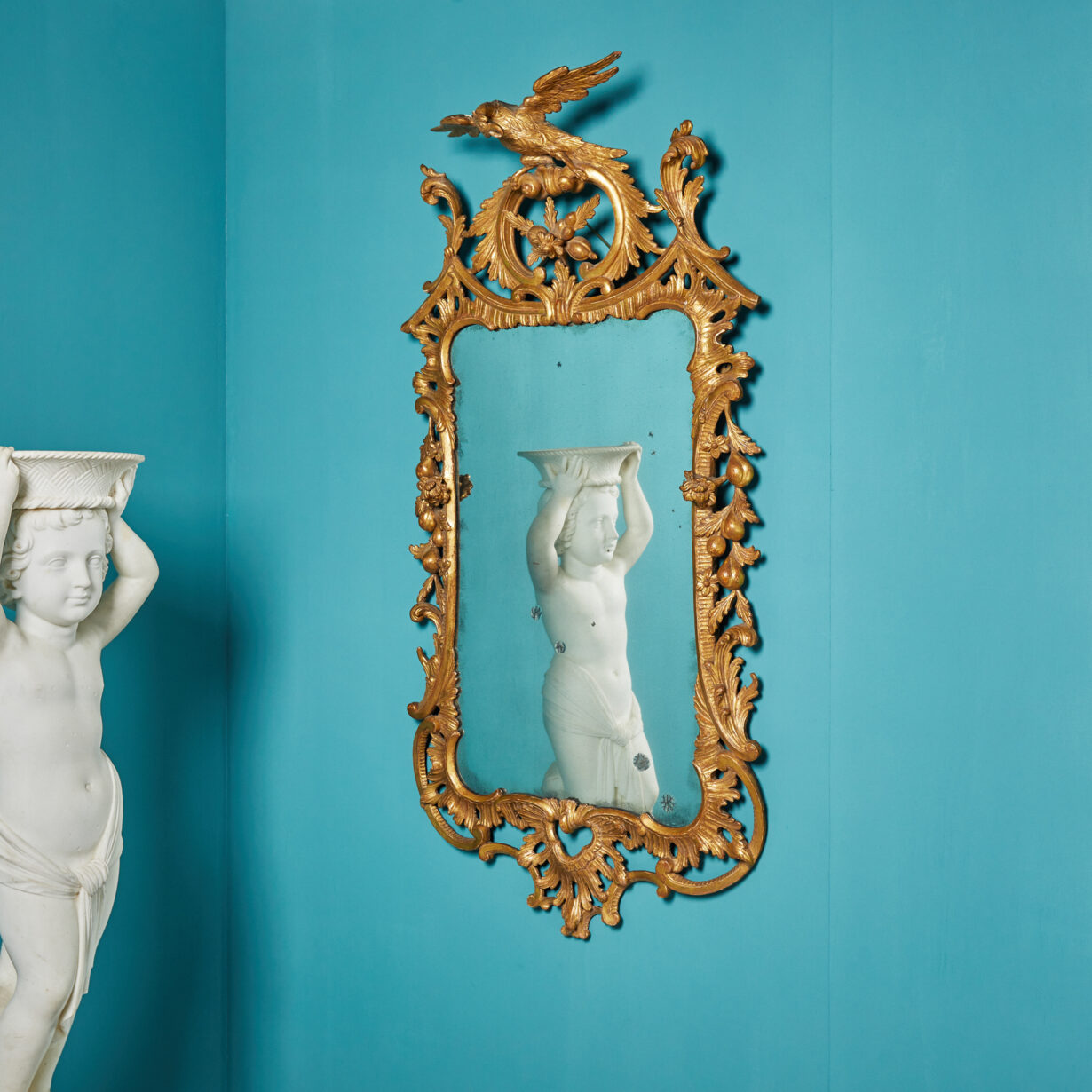 Rinaldo Rinaldi Marble Statue of a Putto | UK Architectural Heritage