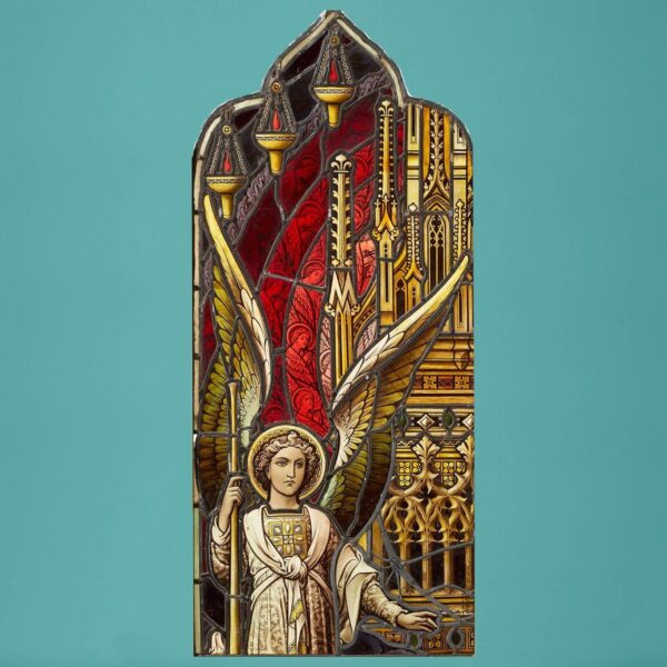 Antique Lancet Arched Stained Glass by Hardman & Co