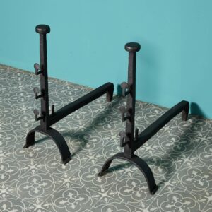 Pair of Antique French Georgian Andirons