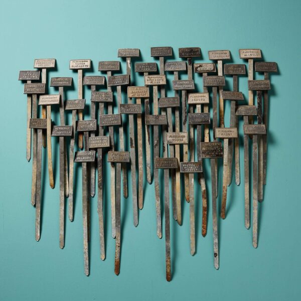 English Country Garden Zinc Plant Identification Labels