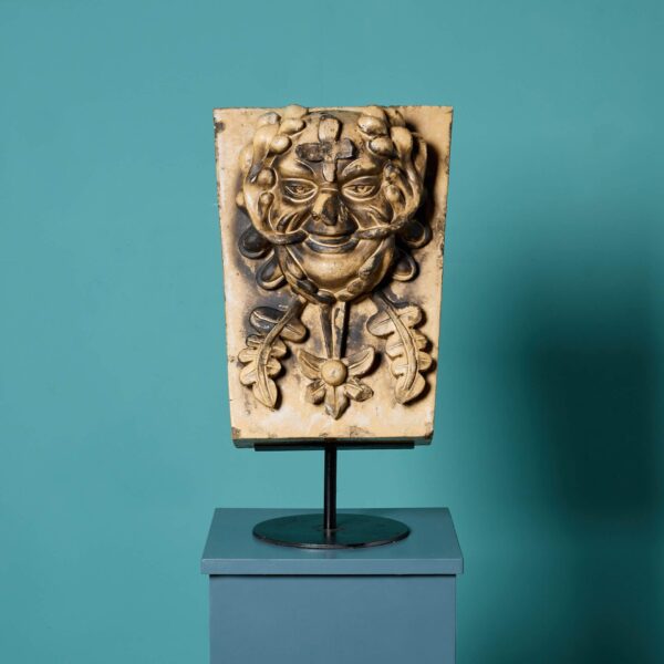 0_36395_-1 Antique Lipscombe & Co Glazed Terracotta Green Man Keystone