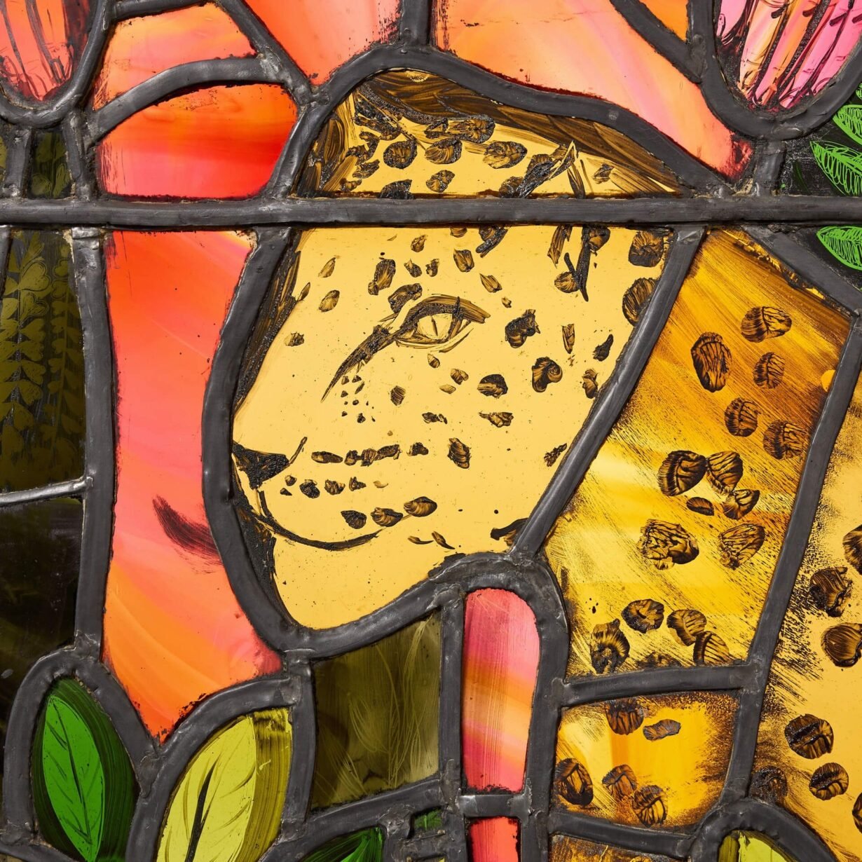 Large Mid-century Stained Glass Window of Eve | UK Architectural