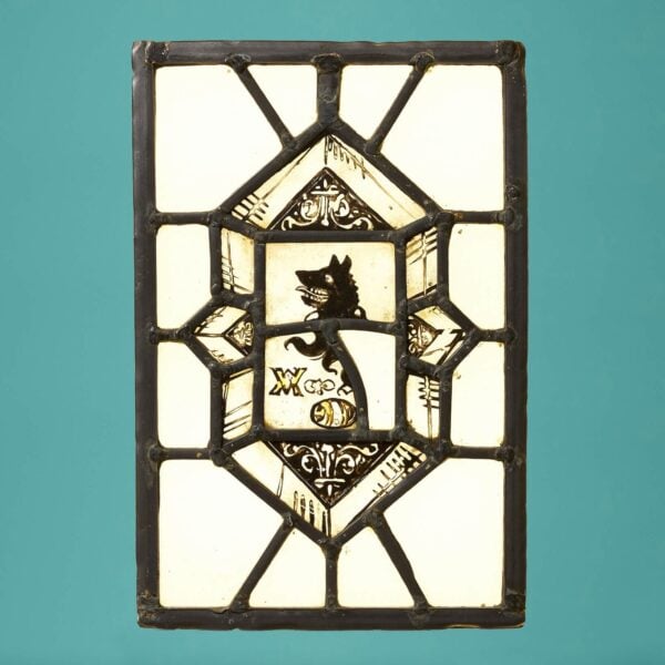 Small Medieval Style Stained Glass Window