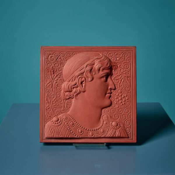 Minton Hollins 6-Inch Terracotta Profile Portrait Tile