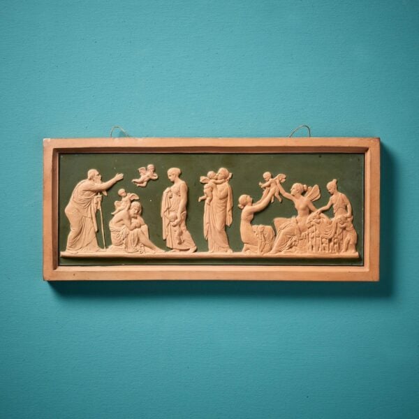 After Thorvaldsen 'Ages of Love' Antique Terracotta Plaque