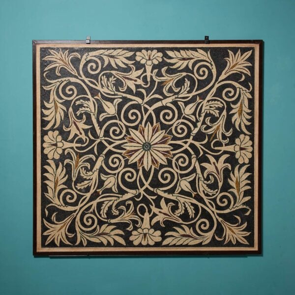 Large Roman Style Floral Mosaic Wall Hanging