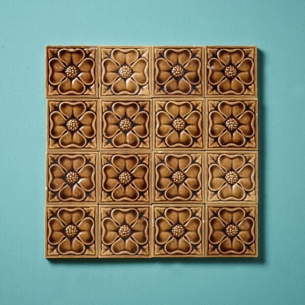 Set of Reclaimed Glazed Carter Tiles