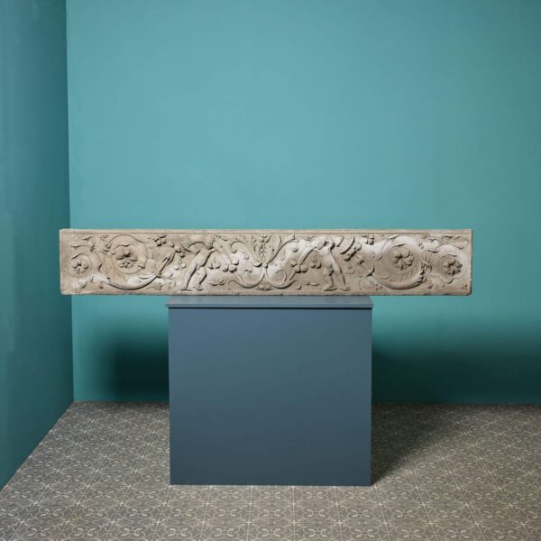 0_36589_-2 Large Antique Italian Renaissance Style Stone Frieze