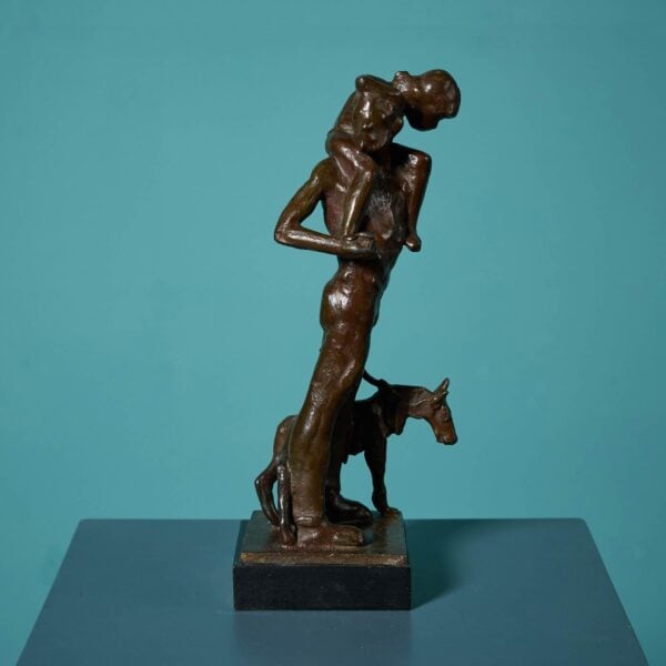 Bronze Sculpture of ’The Meeting’ by John W. Mills