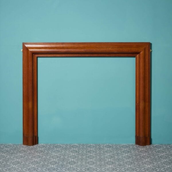 Antique Edwardian Style Bolection Oak Fireplace