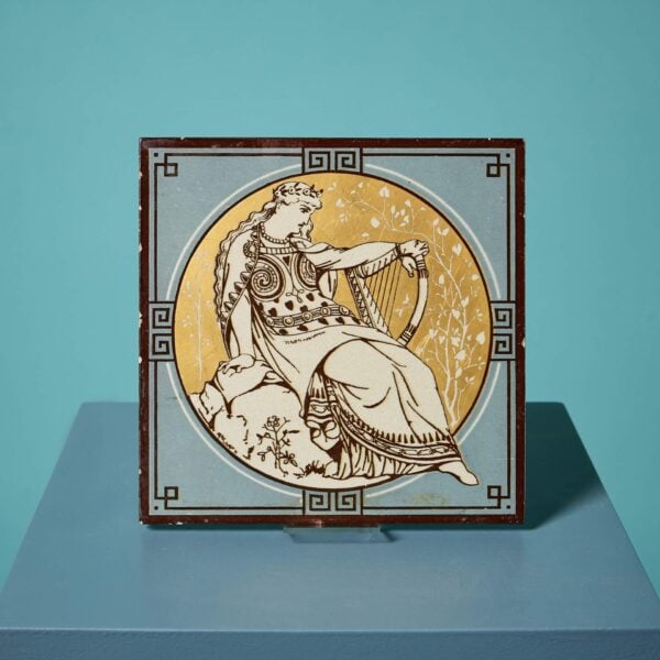 Minton Tile of ‘Classical Figures with Musical Instruments’ by John Moyr Smith