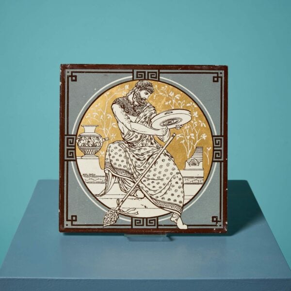 Minton Tile of ‘Classical Figures with Musical Instruments’ by John Moyr Smith