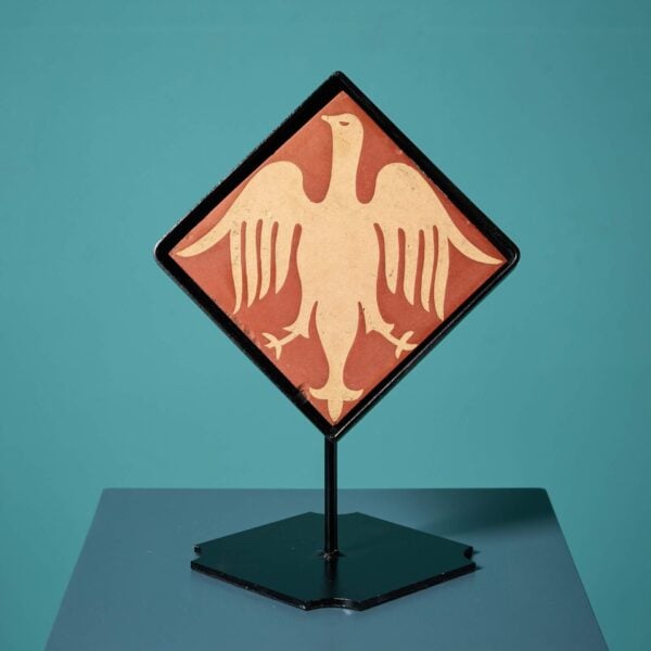 0_34554_-1 W Godwin Encaustic Stylised Tile on Stand