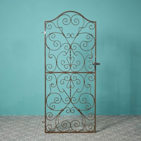 Reclaimed Tall & Narrow Wrought Iron Side Gate