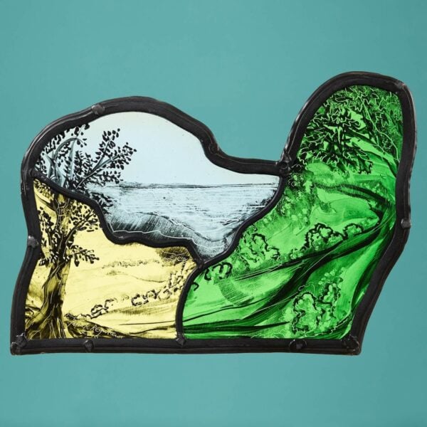 0_36420_copy Patrick Reyntiens (2010) ’The Silver Sea’ Stained Glass Panel