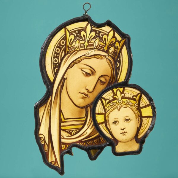 Hardman & Co Religious Stained Glass Window Hanging