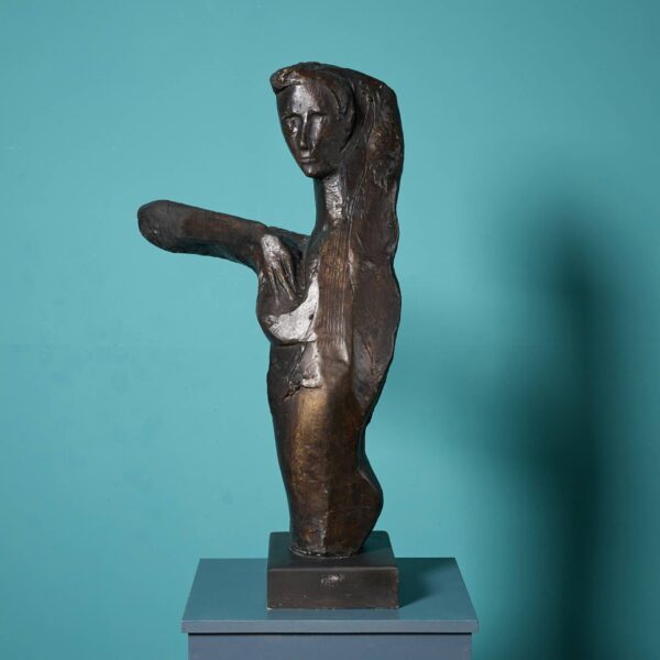 John W. Mills (1933-2023) Patinated Sculpture of Female Nude