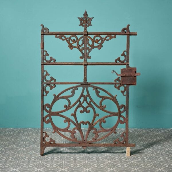 Antique English Cast Iron Garden Gate